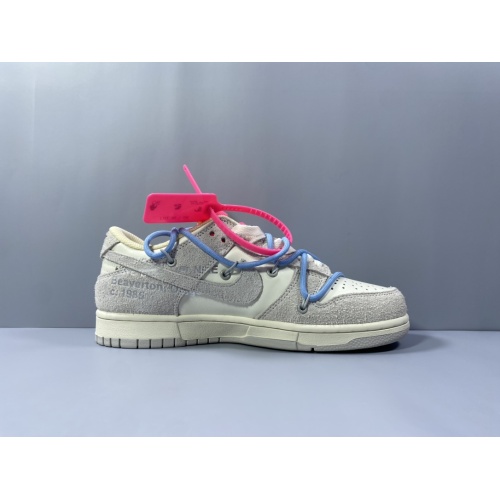 Replica Nike & Off-White Dunk-Low For Men #1063597 $108.00 USD for Wholesale