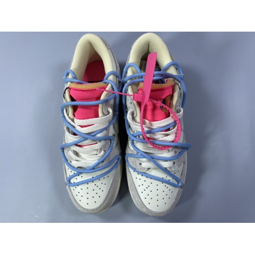 Replica Nike & Off-White Dunk-Low For Women #1063598 $108.00 USD for Wholesale