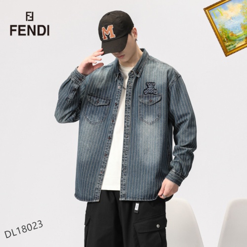 Replica Fendi Jackets Long Sleeved For Men #1063721 $60.00 USD for Wholesale