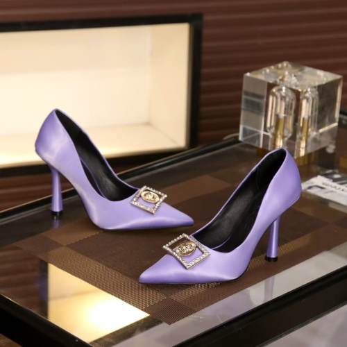 Replica Versace High-Heeled Shoes For Women #1063818 $82.00 USD for Wholesale