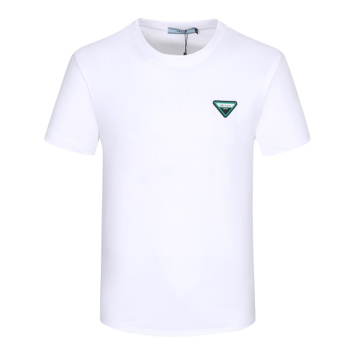 Prada T-Shirts Short Sleeved For Men #1064572 $24.00 USD, Wholesale Replica Prada T-Shirts