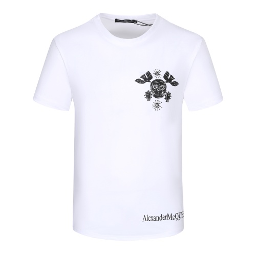 Alexander McQueen T-shirts Short Sleeved For Men #1064590 $24.00 USD, Wholesale Replica Alexander McQueen T-shirts