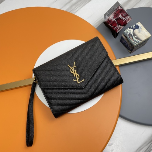 Yves Saint Laurent AAA Quality Wallets For Women #1064648 $125.00 USD, Wholesale Replica Yves Saint Laurent AAA Wallets