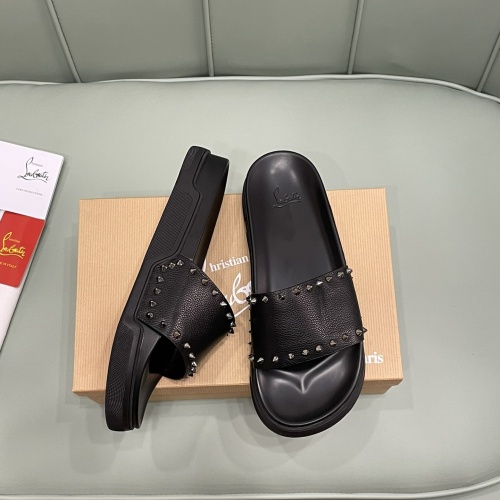 Replica Christian Louboutin CL Slippers For Men #1065112 $64.00 USD for Wholesale