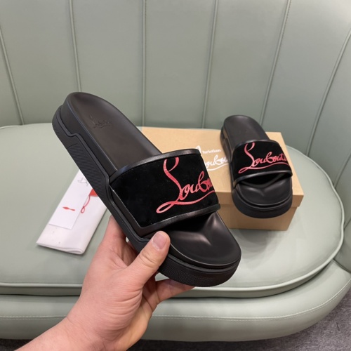 Replica Christian Louboutin CL Slippers For Men #1065121 $64.00 USD for Wholesale