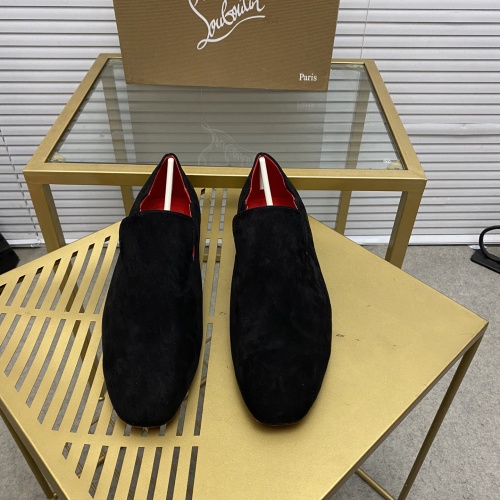 Replica Christian Louboutin Leather Shoes For Men #1065342 $85.00 USD for Wholesale
