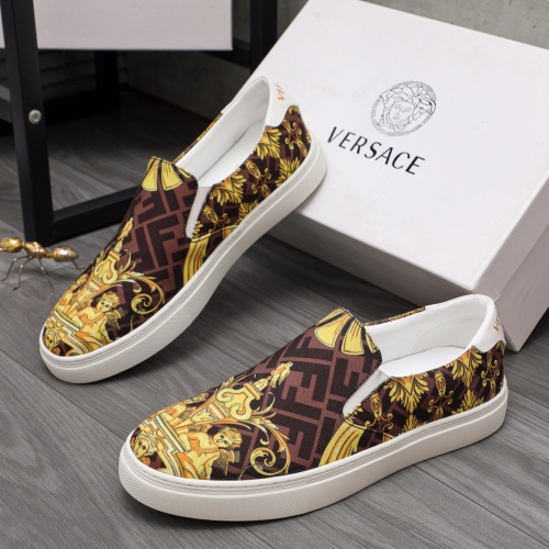 Versace Casual Shoes For Men #1065758 $72.00 USD, Wholesale Replica Versace Casual Shoes