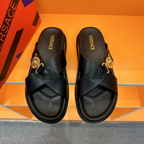 Replica Versace Slippers For Men #1066070 $56.00 USD for Wholesale