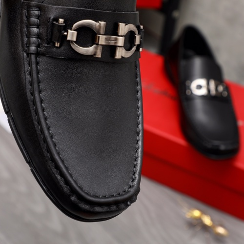 Replica Salvatore Ferragamo Leather Shoes For Men #1066106 $72.00 USD for Wholesale