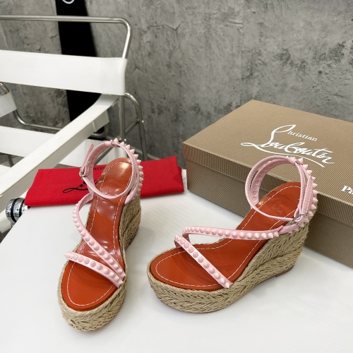 Replica Christian Louboutin Sandal For Women #1067558 $96.00 USD for Wholesale