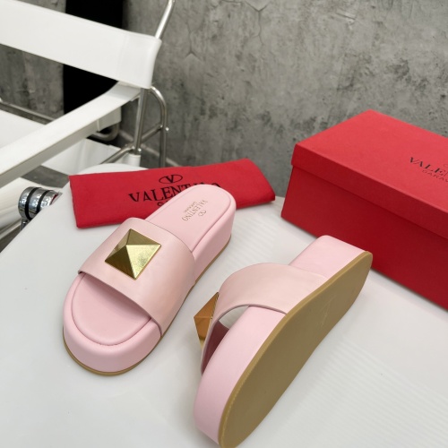 Replica Valentino Slippers For Women #1067612 $80.00 USD for Wholesale