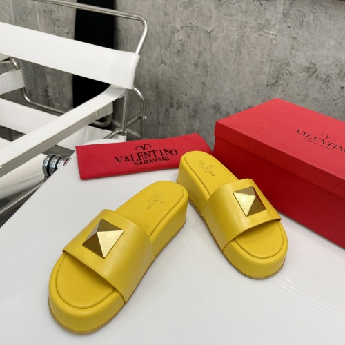 Replica Valentino Slippers For Women #1067615 $80.00 USD for Wholesale