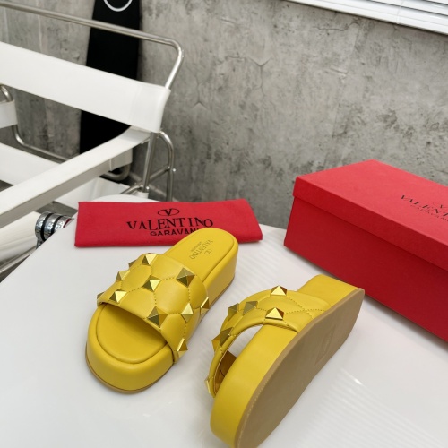 Replica Valentino Slippers For Women #1067625 $82.00 USD for Wholesale