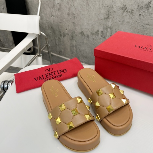 Replica Valentino Slippers For Women #1067627 $82.00 USD for Wholesale