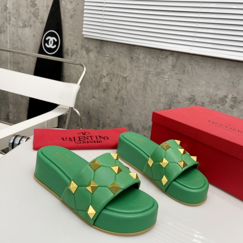 Replica Valentino Slippers For Women #1067628 $82.00 USD for Wholesale