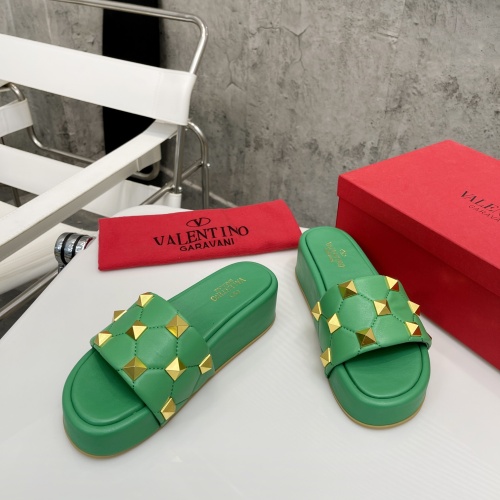Replica Valentino Slippers For Women #1067628 $82.00 USD for Wholesale