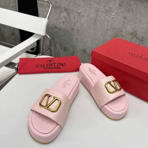 Replica Valentino Slippers For Women #1067632 $80.00 USD for Wholesale