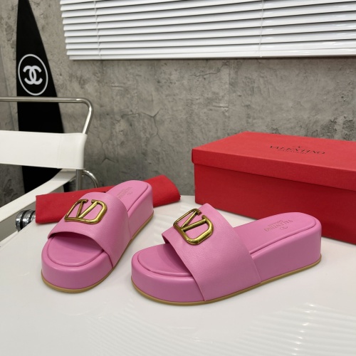 Replica Valentino Slippers For Women #1067633 $80.00 USD for Wholesale