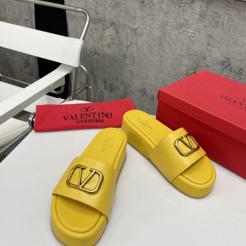 Replica Valentino Slippers For Women #1067635 $80.00 USD for Wholesale