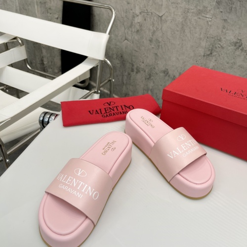 Replica Valentino Slippers For Women #1067648 $80.00 USD for Wholesale