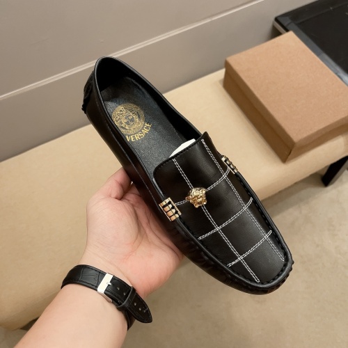 Replica Versace Leather Shoes For Men #1067768 $68.00 USD for Wholesale