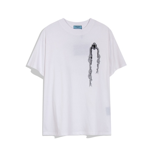 Prada T-Shirts Short Sleeved For Unisex #1067965 $34.00 USD, Wholesale Replica Prada T-Shirts
