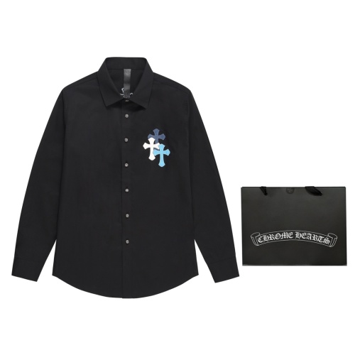 Replica Chrome Hearts Shirts Long Sleeved For Men #1068012 $72.00 USD for Wholesale