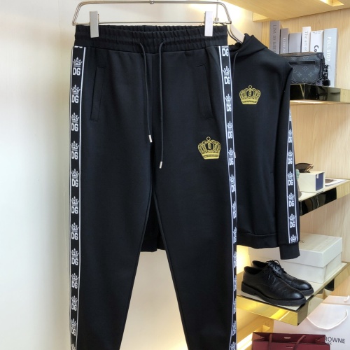 Replica Dolce & Gabbana D&G Tracksuits Long Sleeved For Men #1068123 $96.00 USD for Wholesale