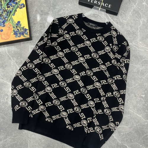 Versace Sweaters Long Sleeved For Men #1068672 $68.00 USD, Wholesale Replica Versace Sweaters