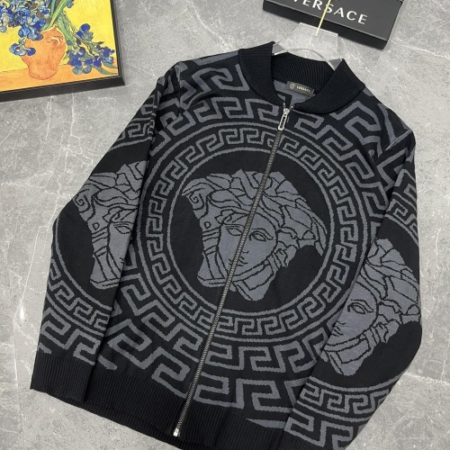 Versace Sweaters Long Sleeved For Men #1068680 $68.00 USD, Wholesale Replica Versace Sweaters