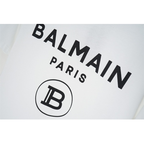 Replica Balmain T-Shirts Short Sleeved For Unisex #1069038 $29.00 USD for Wholesale