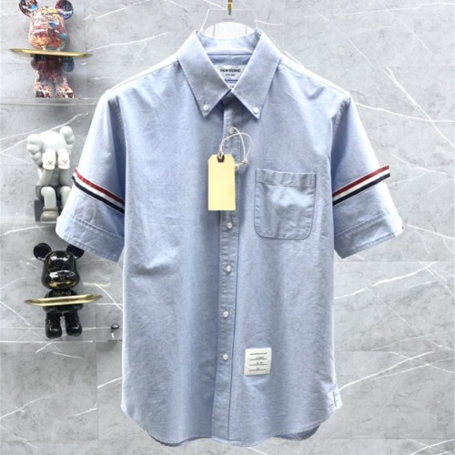 Thom Browne TB Shirts Short Sleeved For Men #1069270 $52.00 USD, Wholesale Replica Thom Browne TB Shirts