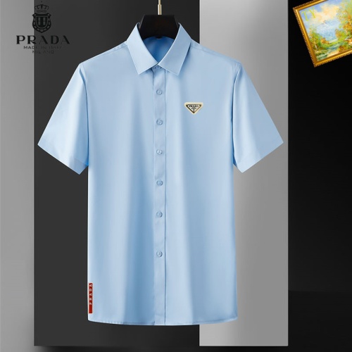 Prada Shirts Short Sleeved For Men #1069292 $38.00 USD, Wholesale Replica Prada Shirts