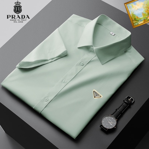 Prada Shirts Short Sleeved For Men #1069293 $38.00 USD, Wholesale Replica Prada Shirts