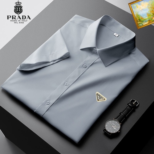 Prada Shirts Short Sleeved For Men #1069294