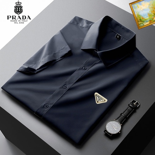 Prada Shirts Short Sleeved For Men #1069296