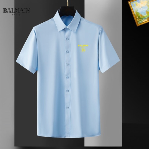Balmain Shirts Short Sleeved For Men #1069333