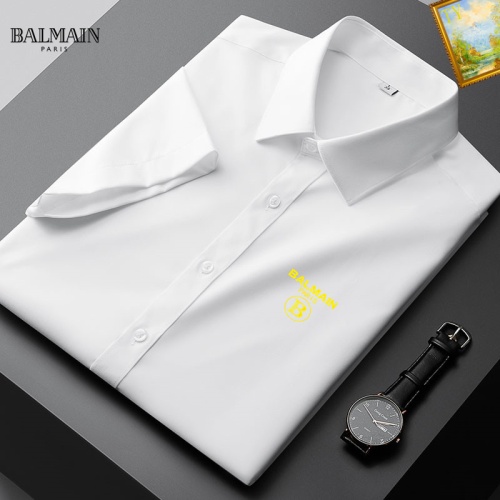 Balmain Shirts Short Sleeved For Men #1069336