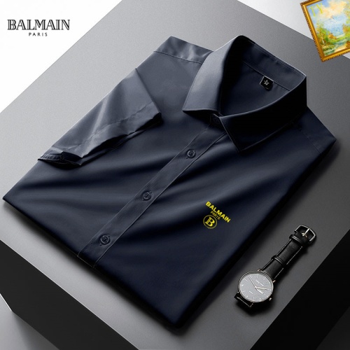 Balmain Shirts Short Sleeved For Men #1069337