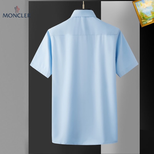 Replica Moncler Shirts Short Sleeved For Men #1069348 $38.00 USD for Wholesale