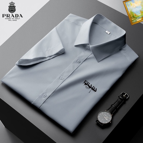 Prada Shirts Short Sleeved For Men #1069365