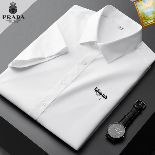 Prada Shirts Short Sleeved For Men #1069366 $38.00 USD, Wholesale Replica Prada Shirts