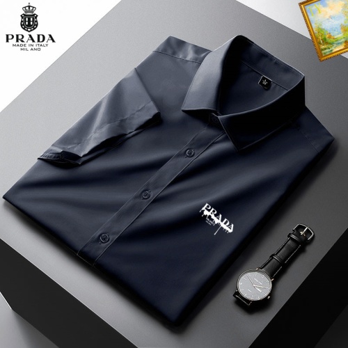 Prada Shirts Short Sleeved For Men #1069367