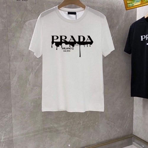 Prada T-Shirts Short Sleeved For Unisex #1069388 $25.00 USD, Wholesale Replica Prada T-Shirts