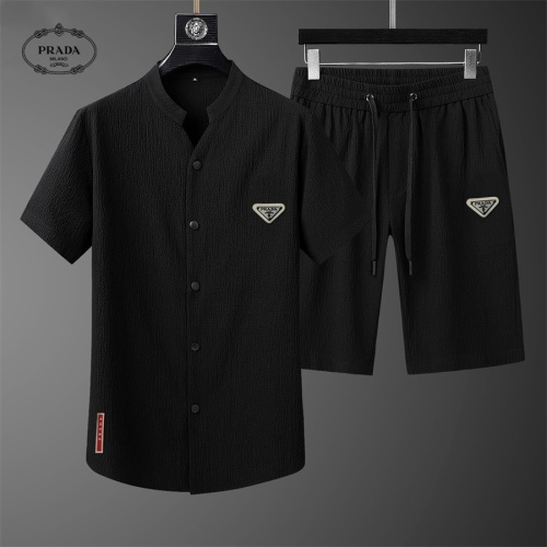 Prada Tracksuits Short Sleeved For Men #1069488 $68.00 USD, Wholesale Replica Prada Tracksuits