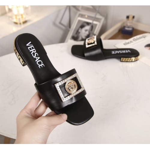 Replica Versace Slippers For Women #1069596 $76.00 USD for Wholesale