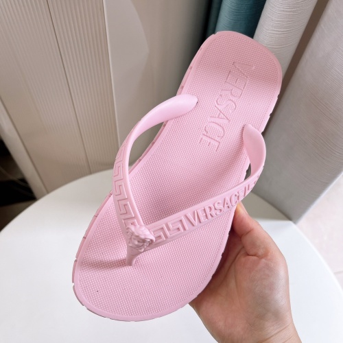 Replica Versace Slippers For Women #1069743 $48.00 USD for Wholesale