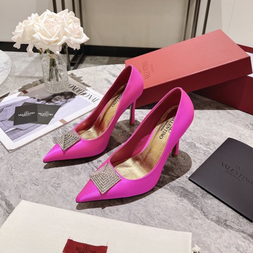 Valentino High-Heeled Shoes For Women #1069789 $100.00 USD, Wholesale Replica Valentino High-Heeled Shoes
