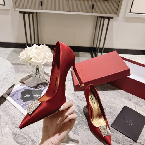 Replica Valentino High-Heeled Shoes For Women #1069790 $100.00 USD for Wholesale