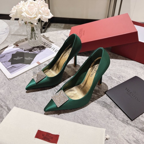 Valentino High-Heeled Shoes For Women #1069792 $100.00 USD, Wholesale Replica Valentino High-Heeled Shoes